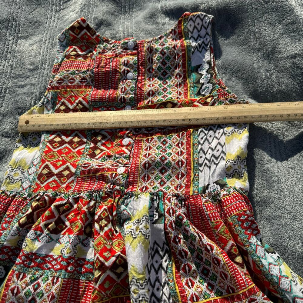 Altar’d State Rayon Patchwork Mini Tank Dress Mul… - image 6